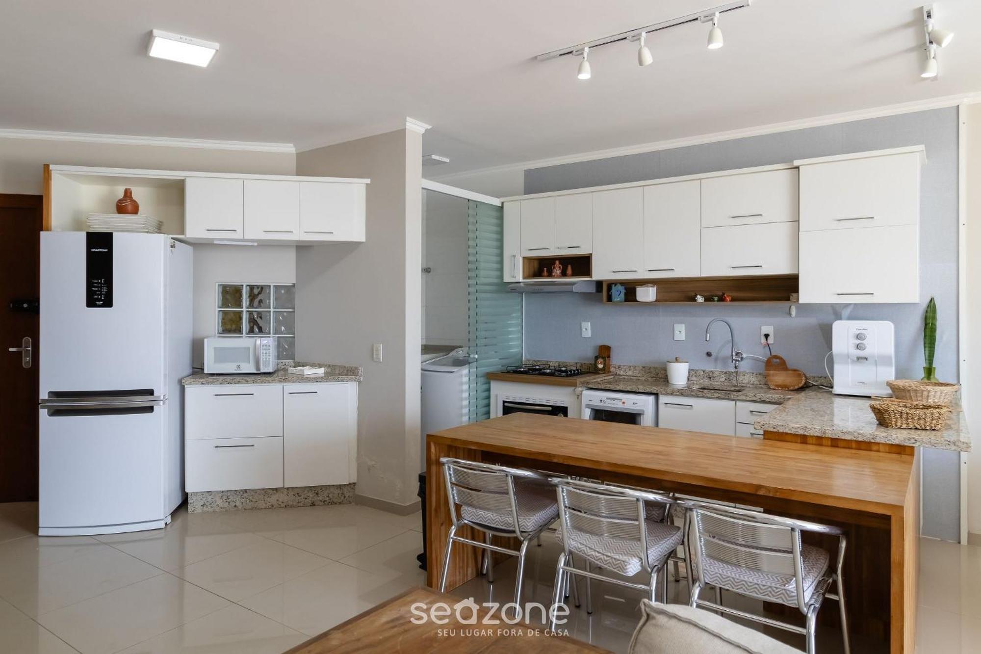 Apto Lindo Beira-mar E Com Churrasqueira Rig0102 Apartamento